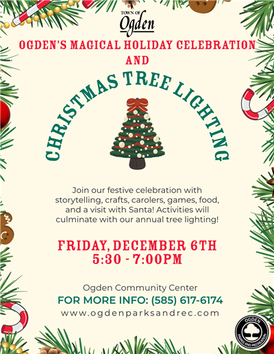 Town Holiday Celebration Flyer